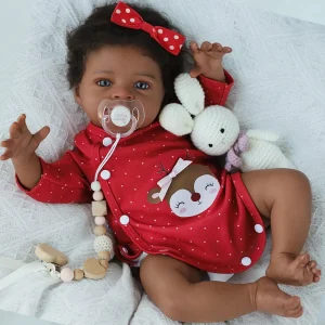 Risbecko 20 Inch Lifelike African American Doll