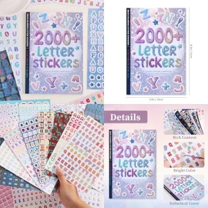 2000+ Pcs Alphabet Sticker, Scrapbooking
