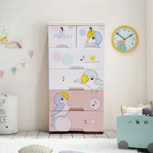 Modern Rolling Storage Cabinet 5/6 Drawers